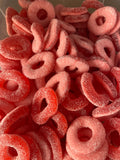DULCEPLUS ANNEAUX SUCRES GOÛT FRAISE.
