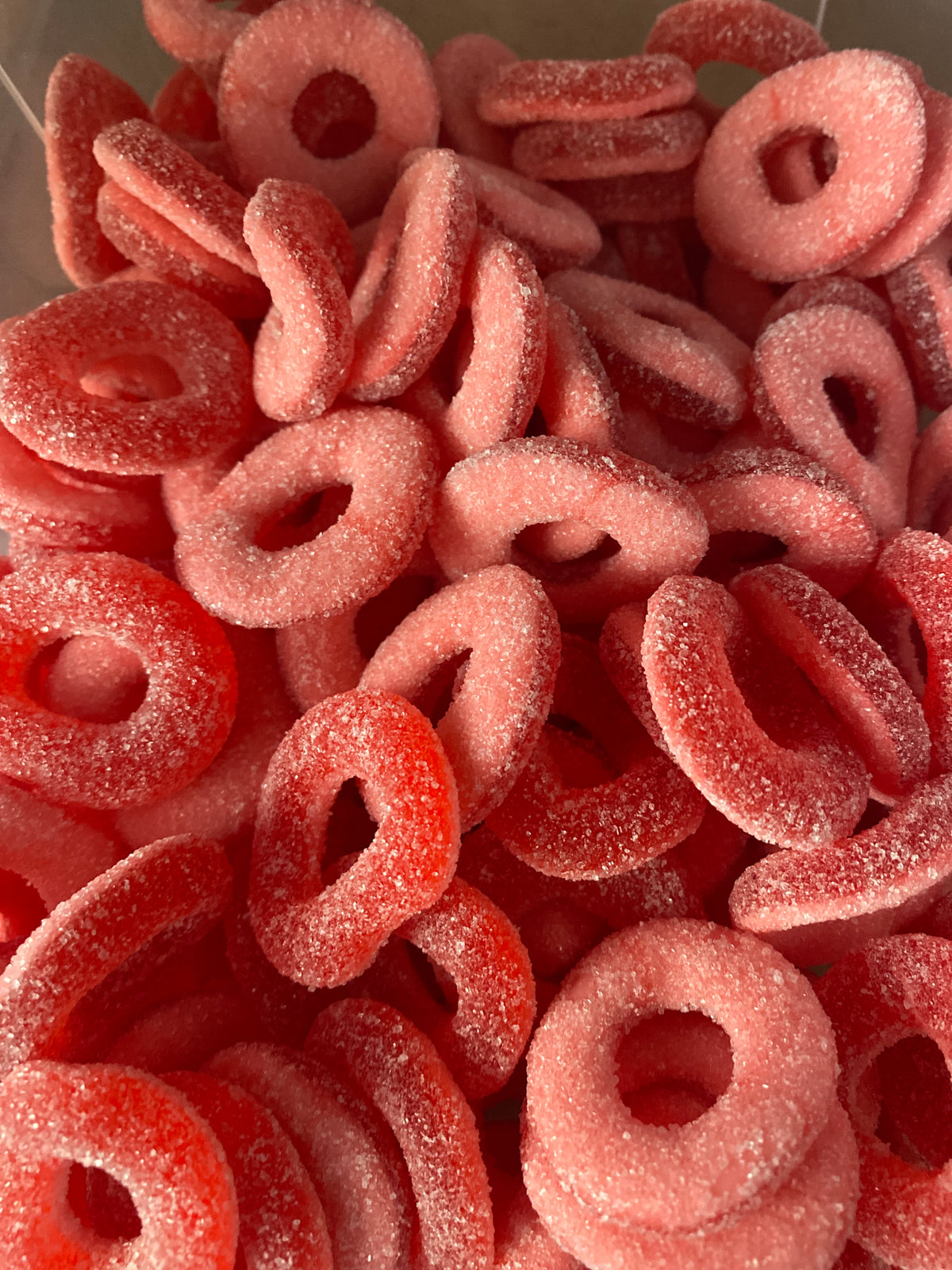 DULCEPLUS ANNEAUX SUCRES GOÛT FRAISE.